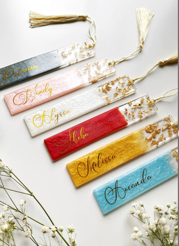 Resin bookmarks