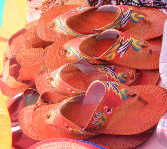 Handmade sandals haitian
