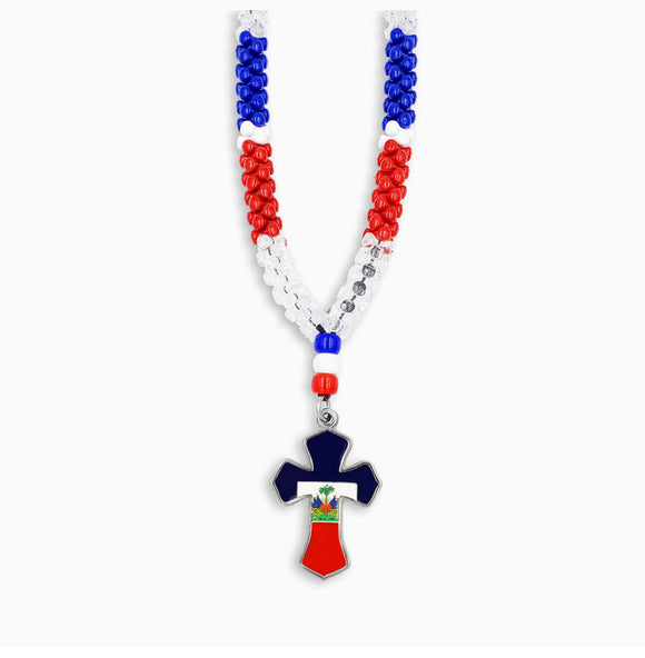 Haitian cross pendant