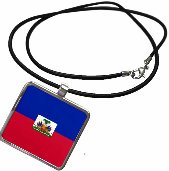 Haitian rectangle pendant